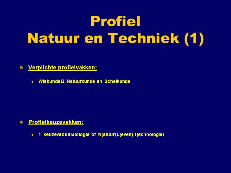 Profiel Natuur en Techniek (1)
