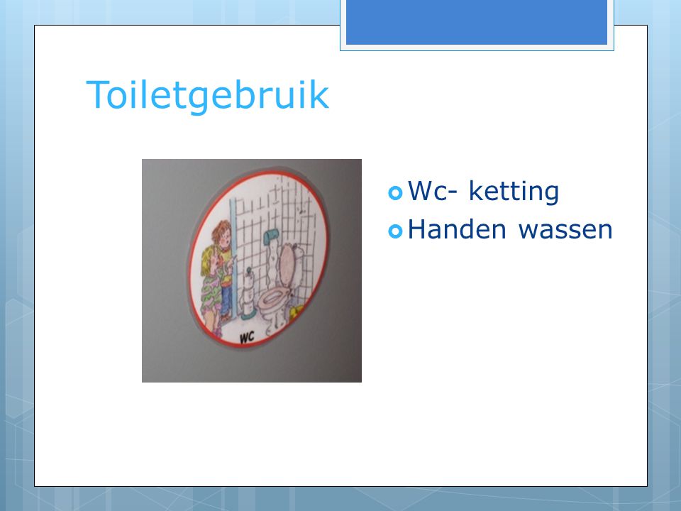Toiletgebruik Wc- ketting Handen wassen WC kaartjes uitleg