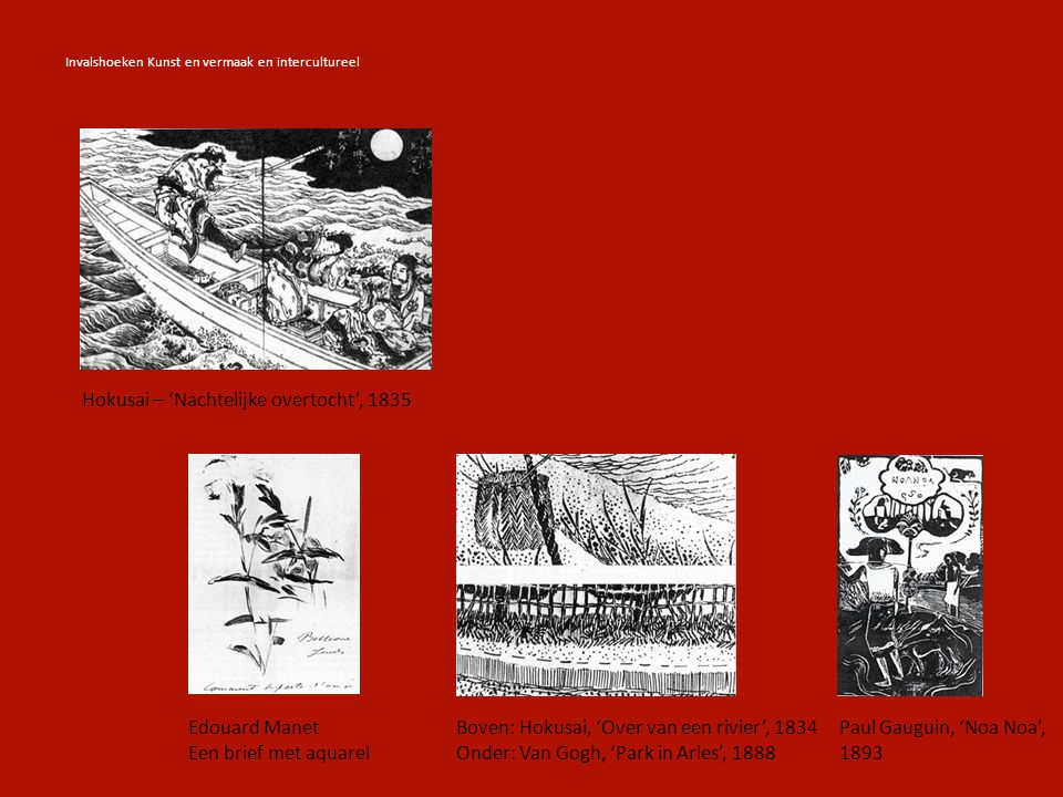 Hokusai – ‘Nachtelijke overtocht’, 1835