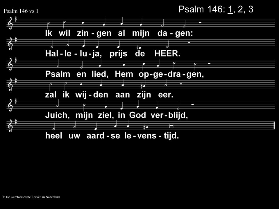 Psalm 146: 1, 2, 3
