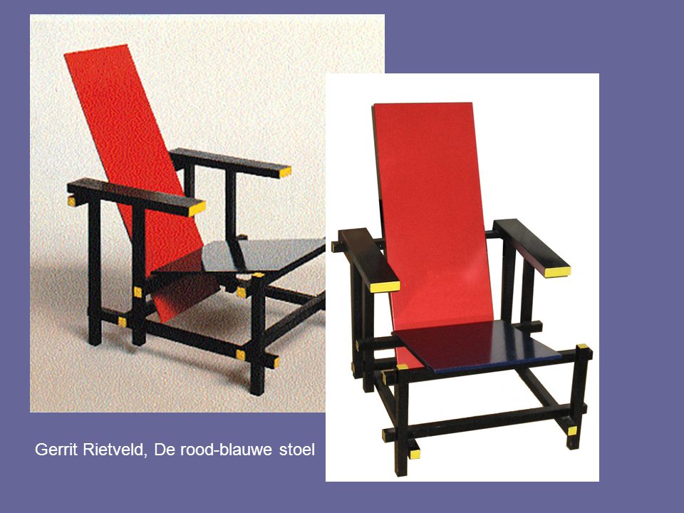 Gerrit Rietveld, De rood-blauwe stoel