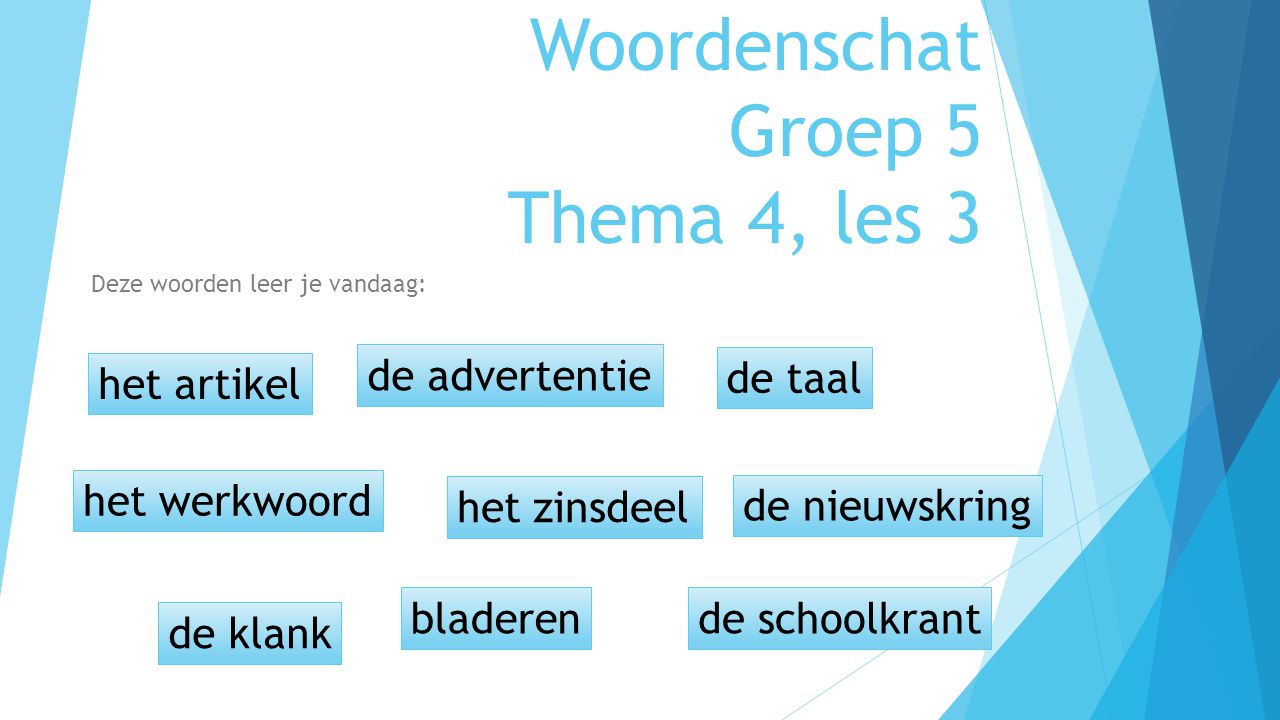 Welp Woordenschat Groep 5 Thema 4, les 3 - ppt video online download TG-83