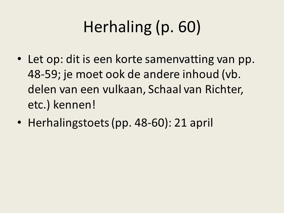 Herhaling (p. 60)