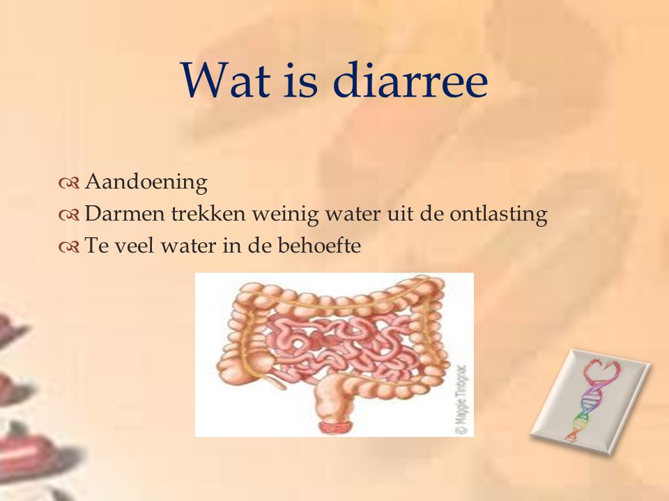 water diarree)