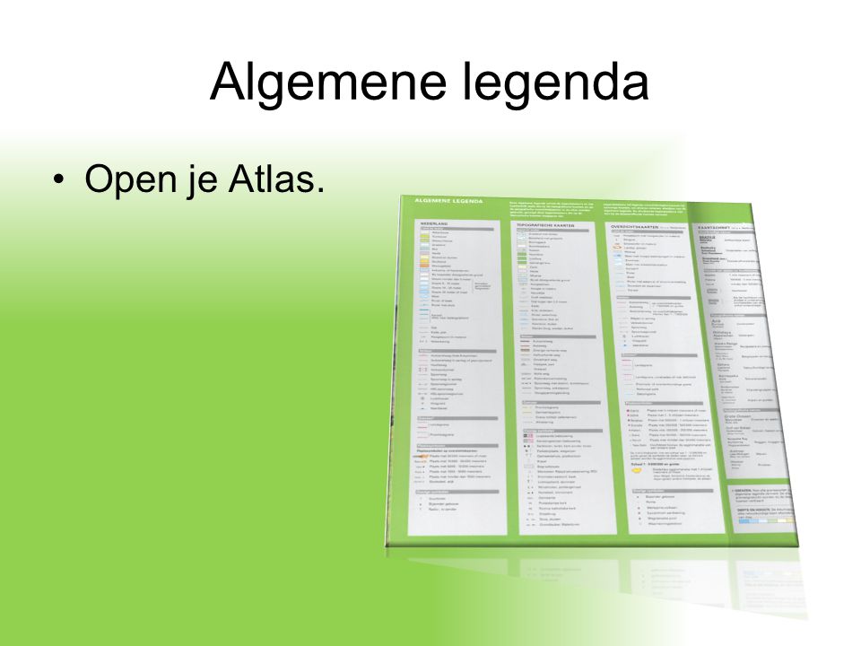 Algemene legenda Open je Atlas.