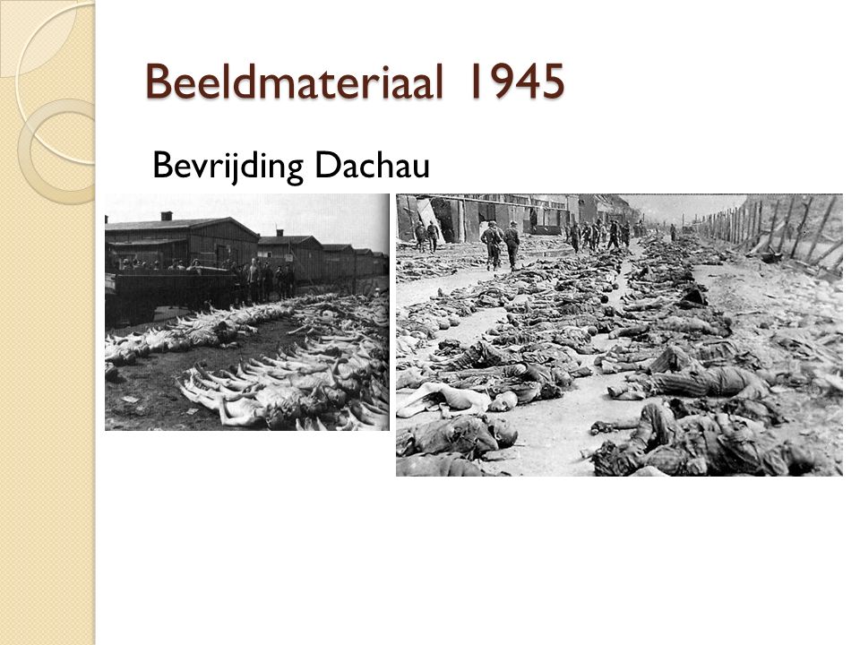 Beeldmateriaal 1945 Bevrijding Dachau