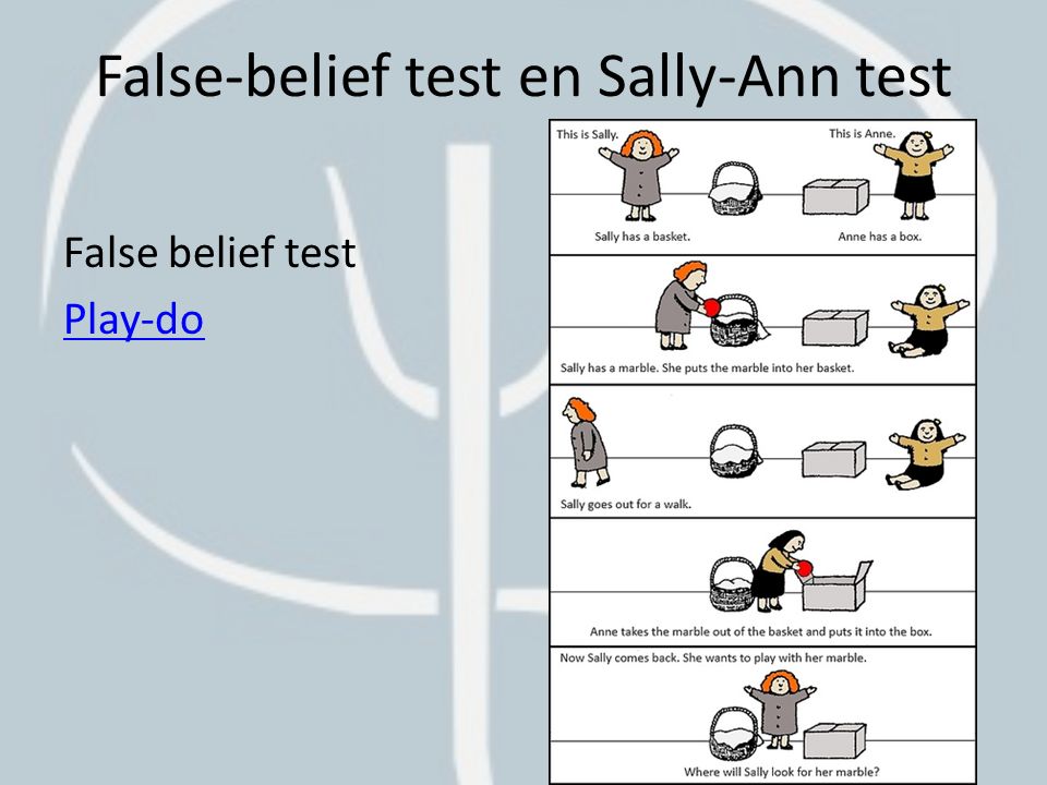 False-belief test en Sally-Ann test