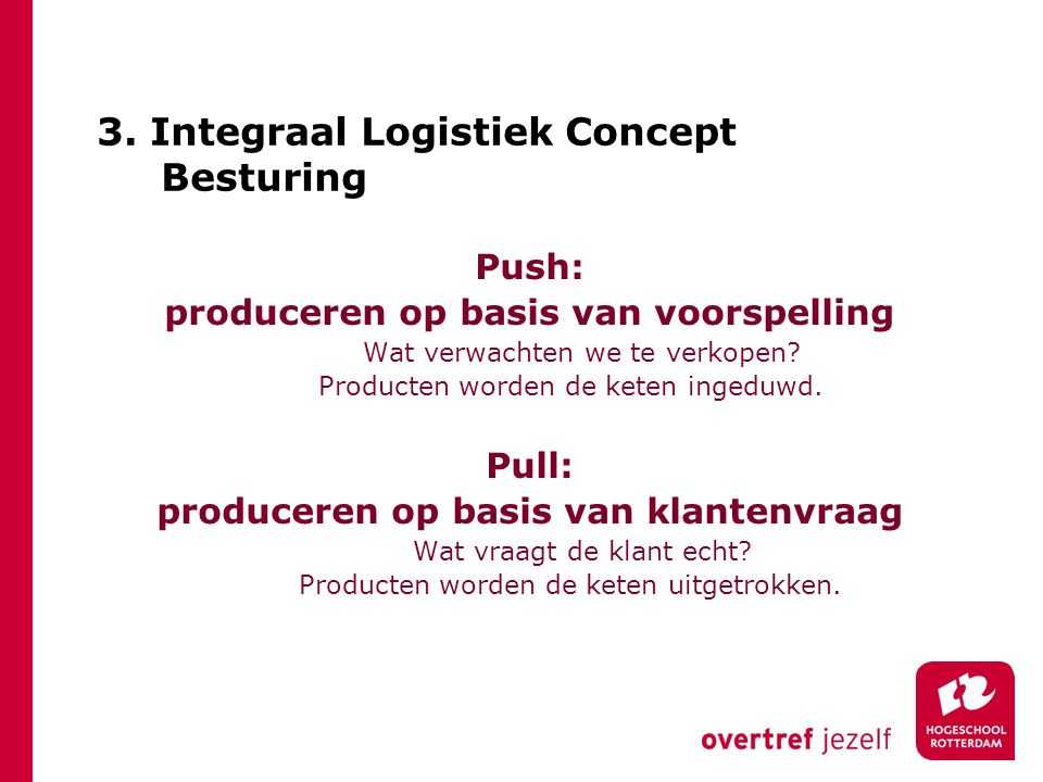 3. Integraal Logistiek Concept Besturing