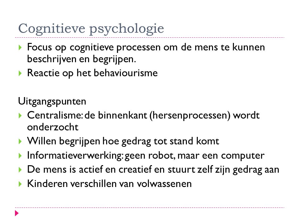 Cognitieve psychologie